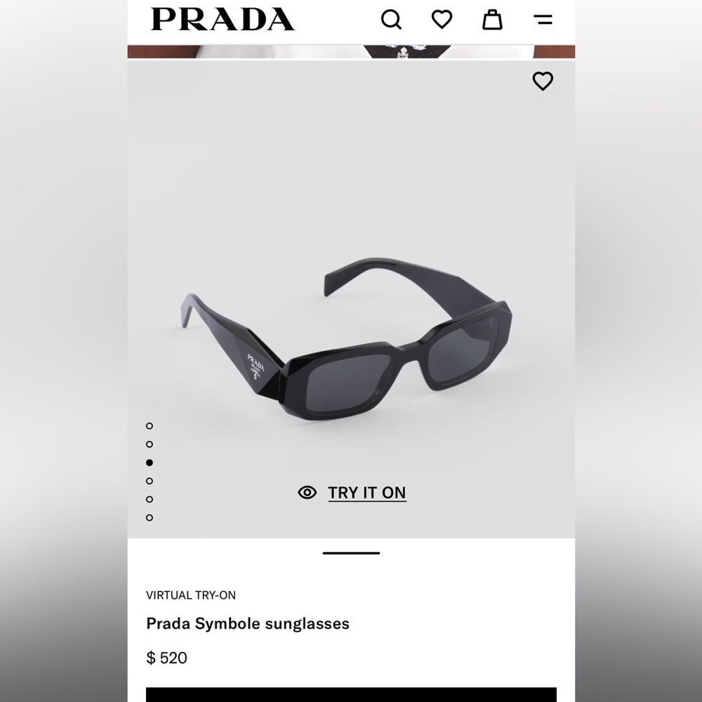 Prada Black Geometric Sunglasses - Picture 8 of 13